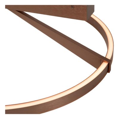 Lucide APPLAUSE - Flush ceiling light - Ø 60 cm - LED Dim. - CCT - 1x40W 2200K/4000K - Coffee - Premium